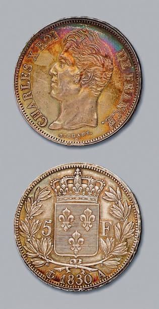 null Charles X (1824-1830) 5 francs. 1830. Paris. G. 644a. Pr. superbe. TPa