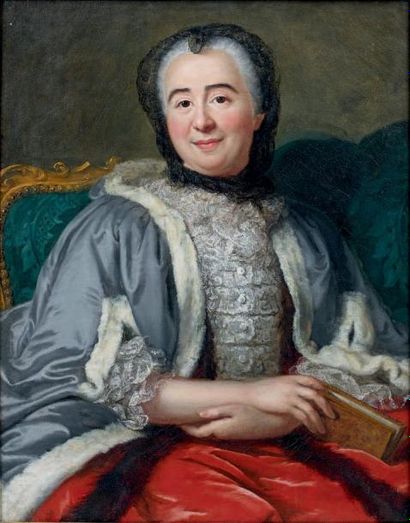 Marianne LOIR (Paris, vers 1715-1769) Portrait de Marie Rey, première duchesse de...