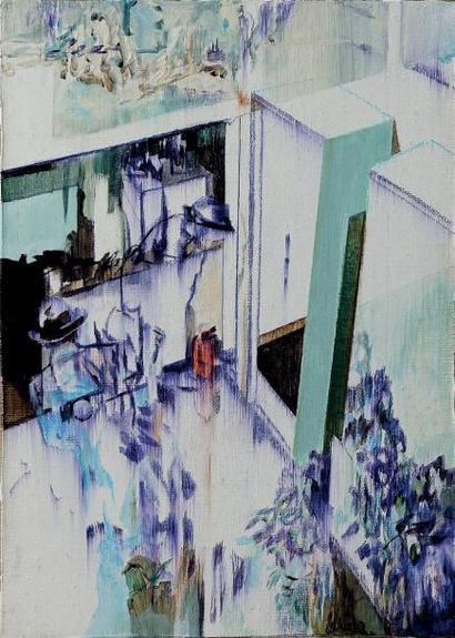 GUZMAN CATENA (XXème siècle) L'impasse, 2012 Acrylique sur toile. Signé et daté au...