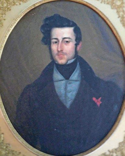 GUILLEMARD (XIXe siècle) Portrait d'homme Toile datée 1895. RM