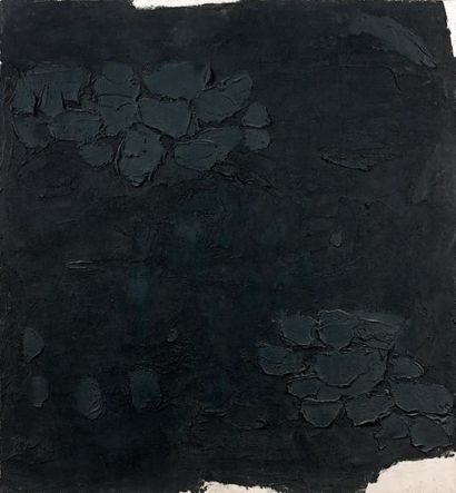 Angel ALONSO (1923-1994) La Laurencie, 1960 Technique mixte sur toile, signée, titrée...