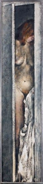 Paolo VALLORZ (1931) Après le bain Huile sur toile, signée en bas à gauche. 147 x...