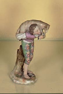 null Genre de Frankenthal
Jeune homme au mouton. Haut.: 11 cm(*)