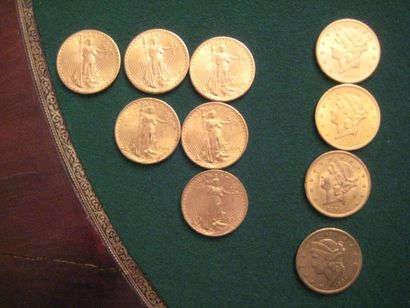 null USA 20 Dollars or, Liberty, 1891, 1898, 1904, 1906 20 Dollars or, eagle, 1922,...