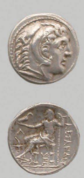 null Tétradrachme. 17,23 g. Tête d'Héraclès à d. coiffée de la dépouille de lion....