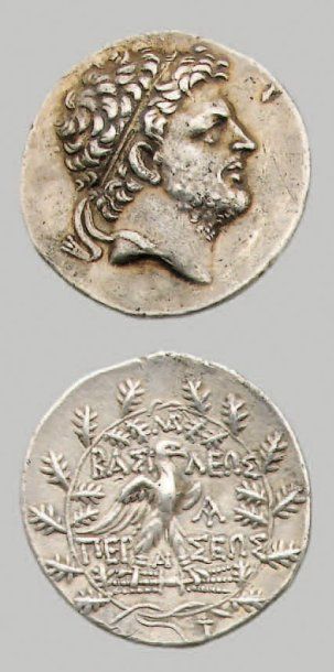null Persée (179-168 av. J.-C.) Tétradrachme. 15,04 g. Tête diadémée du roi à d....