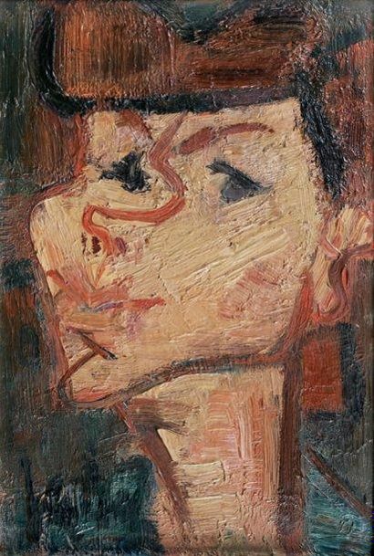 Eugène-Paul GEN PAUL, dit (1895-1975) Portrait de femme Huile sur panneau d'isorel,...
