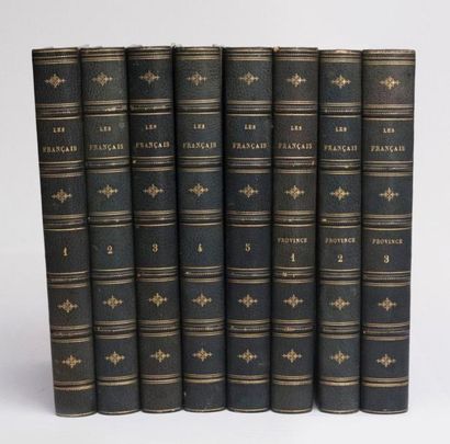 null Les FRANCAIS PEINTS PAR EUX-MEMES. Paris, Curmer, 1841-1850. 8 volumes grand...