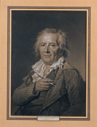 Jacques Antoine Marie LEMOINE (Rouen, 1751-Paris 1824) Portrait de Jean Honoré Fragonard...