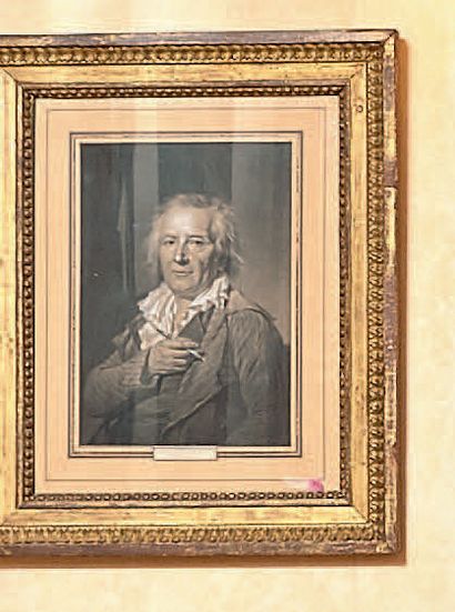 Jacques Antoine Marie LEMOINE (Rouen, 1751-Paris 1824) Portrait de Jean Honoré Fragonard...