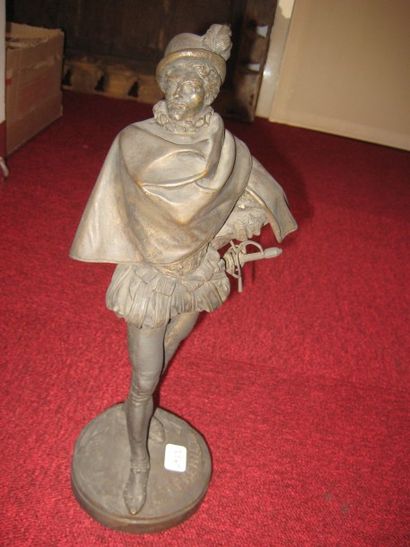 EMMANUEL FRÉMIET (1824-1910 Statuette Duc de guise ?
Bonze
Signé
H: 32 cm
