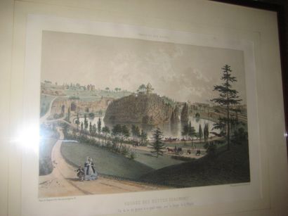 null Gravure "square des buttes Chaumont".
On joint une reproduction "Femme lisa...