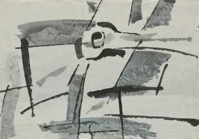Attribué à TABAKOVIC Ivan (1898-1977) «Composition abstraite sur fond gris»
Gouache
35...