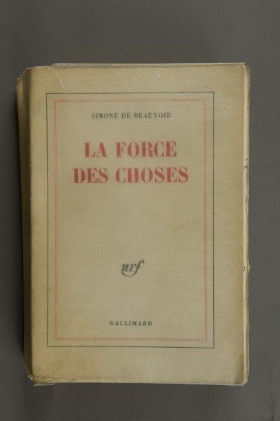 BEAUVOIR Simone de «La force des choses», 1963, Gallimard.
Envoi à Olga Keseljevich:...