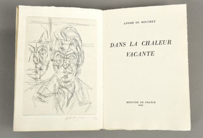 Du Bouchet André «Dans la chaleur vacante», édition Mercure de France, 1961
Exemplaire...