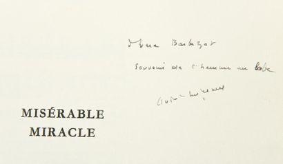 MICHAUX Henri Ensemble de trois ouvrages avec envoi: 
- «Arbres des tropiques», Gallimard,...
