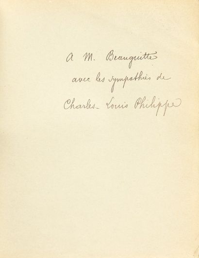 PHILIPPE Charles Louis «4 histoires de pauvre amour», édition de l'enclos, 1897
-...