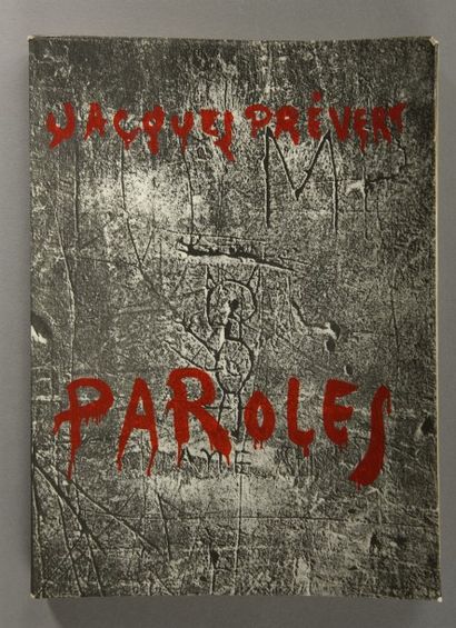 PRÉVERT Jacques «Paroles», couverture de Brassaï, édition le calligraphe, 1945