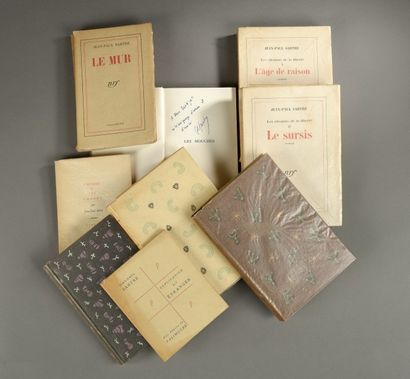 SARTRE Jean Paul «Les mouches», cartonnage Bonet, 1943, exemplaire n°109.
Envoi de...