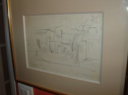 Jacques VILLON (1875-1963) Le maquis
Mine de plomb sur papier.
Signé en bas à gauche.
16,5...