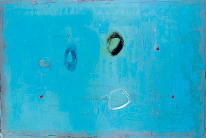 Grégoire BALAY (Né en 1970) Mirage Huile sur toile, signée au dos. 100 x 150 cm