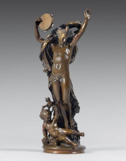 Jean-Baptiste CARPEAUX (1827-1875) Le Génie de la Danse Epreuve en bronze à patine...