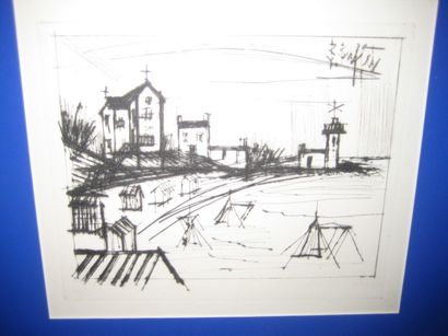 Bernard BUFFET (?) «La plage»
Gravure signée en haut à droite.
15,5 x 18,5 cm
