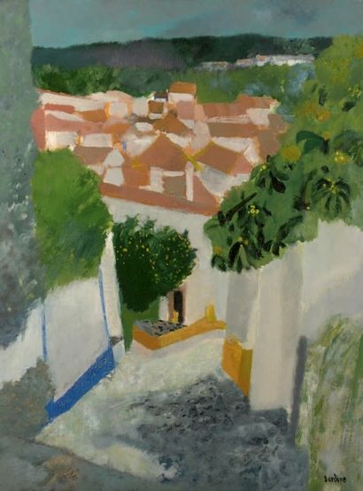 Guy Bardone (1927-2015) «Evora, Portugal»
Huile sur toile.
Signée en bas à droite,...