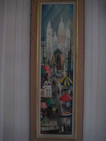 null - Vue de Montmartre, Huile sur toile, 86 x 20 cm
- Portrait de jeune fille,...