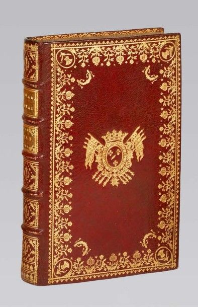 null ALMANACH ROYAL, année MDCCLVII. Paris, Le Breton, 1757. In-8, maroquin rouge,...