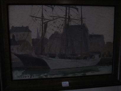 null Henri LOUVET 
"Marine"
Huile sur panneau
23 x 33.5 cm