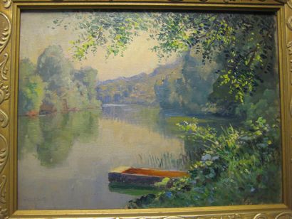 Emile WEGELIN (1875-1962)
- La rivière
Huile...