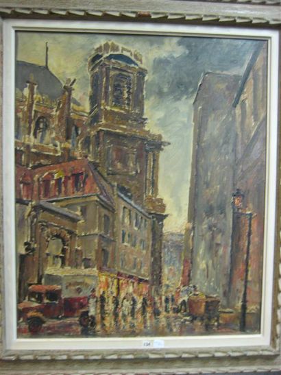null Fernand LAVAL (1886/95-1966)
Rue parisienne
Huile sur toile
Signée en bas à...