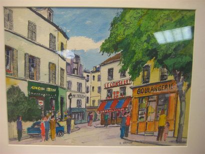 null Roland HAMON (1909-1987)
- Porte Saint Denis
Aquarelle sur papier
Signée en...