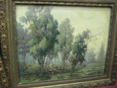 Louis RANDAVEL (1869-1947)
Paysage 
Deux...