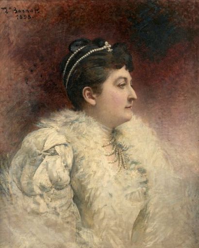 Léon BONNAT (Bayonne, 1833 - Monchy-Saint-Eloi, 1922) Portrait de la princesse Marie...
