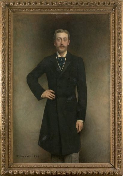 Léon BONNAT (Bayonne, 1833 - Monchy-Saint-Eloi, 1922) Portrait d'Armand de la Rochefoucauld
Toile
Signé...