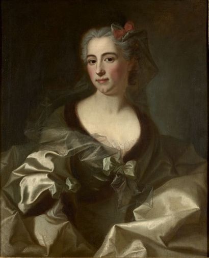 École FRANÇAISE du XVIIIe siècle, atelier de Jean marc NATTIER Portrait de femme
Toile
80...