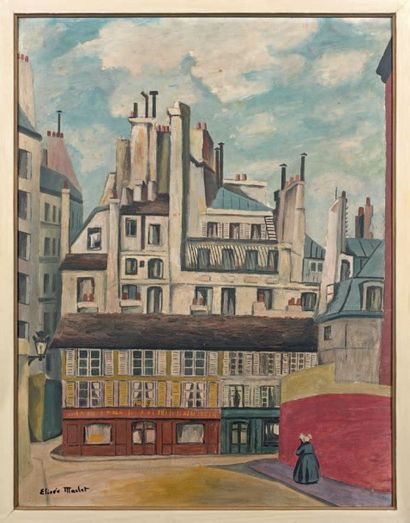 Elisée MACLET (1881-1962) Rues à Montmartre
Huile sur panneau.
Signé en bas à gauche.
65...