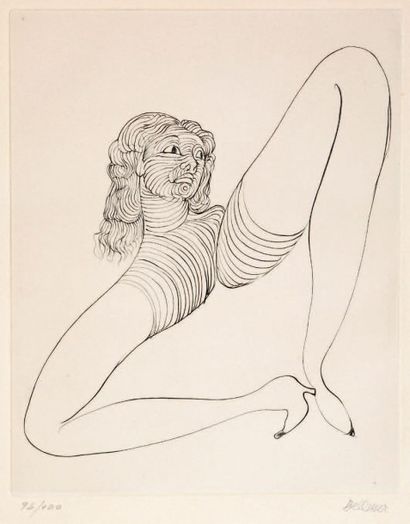 Hans BELLMER (Kattowitz 1902 - Paris 1975) [Femme]
Burin.
Très belle épreuve sur...