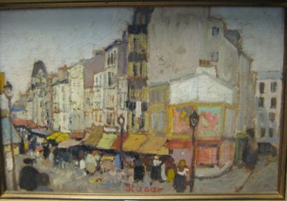 Marko STUPAR (1936) Rue Lepic
Huile sur toile.
Signée au milieu.
22 x 33 cm
SCH.
