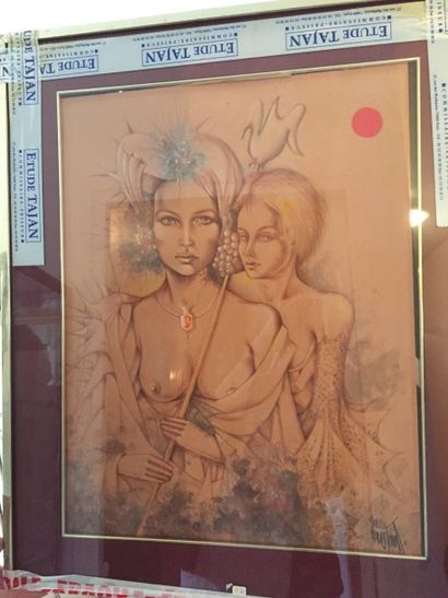 COUSTAUD (?) COUSTAUD (?)

Les deux femmes

Sous verre sur papier

60 x 45 cm

