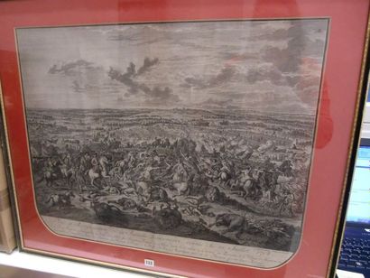 null " Vue et représentation de la Bataille D'Oudenarde donnée 11 juillet 1708 "

Gravure...