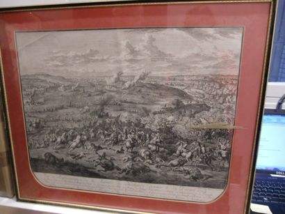 null " Vue et représentation de la Bataille de Hochstedt donnée le 13 d'Aoust 1704...