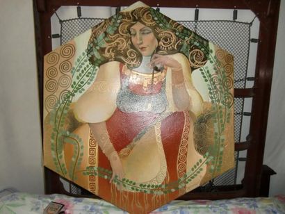 null Ecole russe du XXème siècle

Femme fumant , 2002

Huile sur toile, de forme...