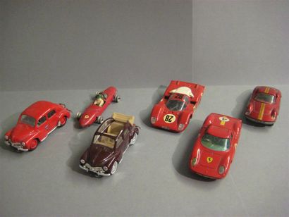 null - Ferrari berlinetta, 250 Le Mans, Gorgi Toys, Made in England. 
- Ferrari 512...