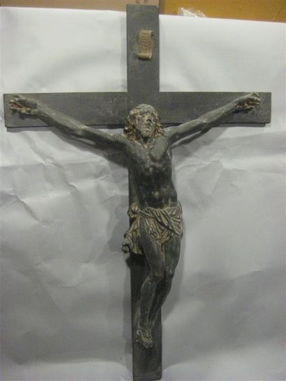 null Christ en croix en composition
XIXème siècle
Dim totale : 88 x 60 cm
