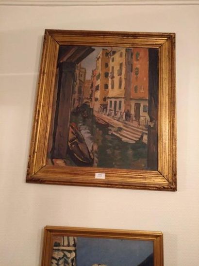 MARCEL BERNANOSE (1884-1952) Canal à Venise
Huile sur panneau non signée.
55 x 45...