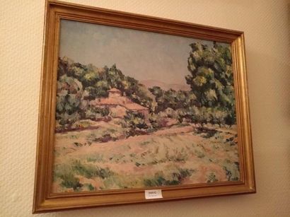 MARCEL BERNANOSE (1884-1952) Paysage du midi avec maison
Huile sur toile signée en...
