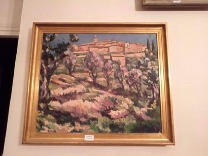 MARCEL BERNANOSE (1884-1952) Village du midi
Huile sur toile non signée.
45 x 54...